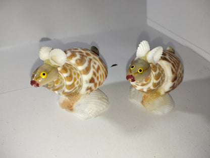 Seashell Mouse Figurines